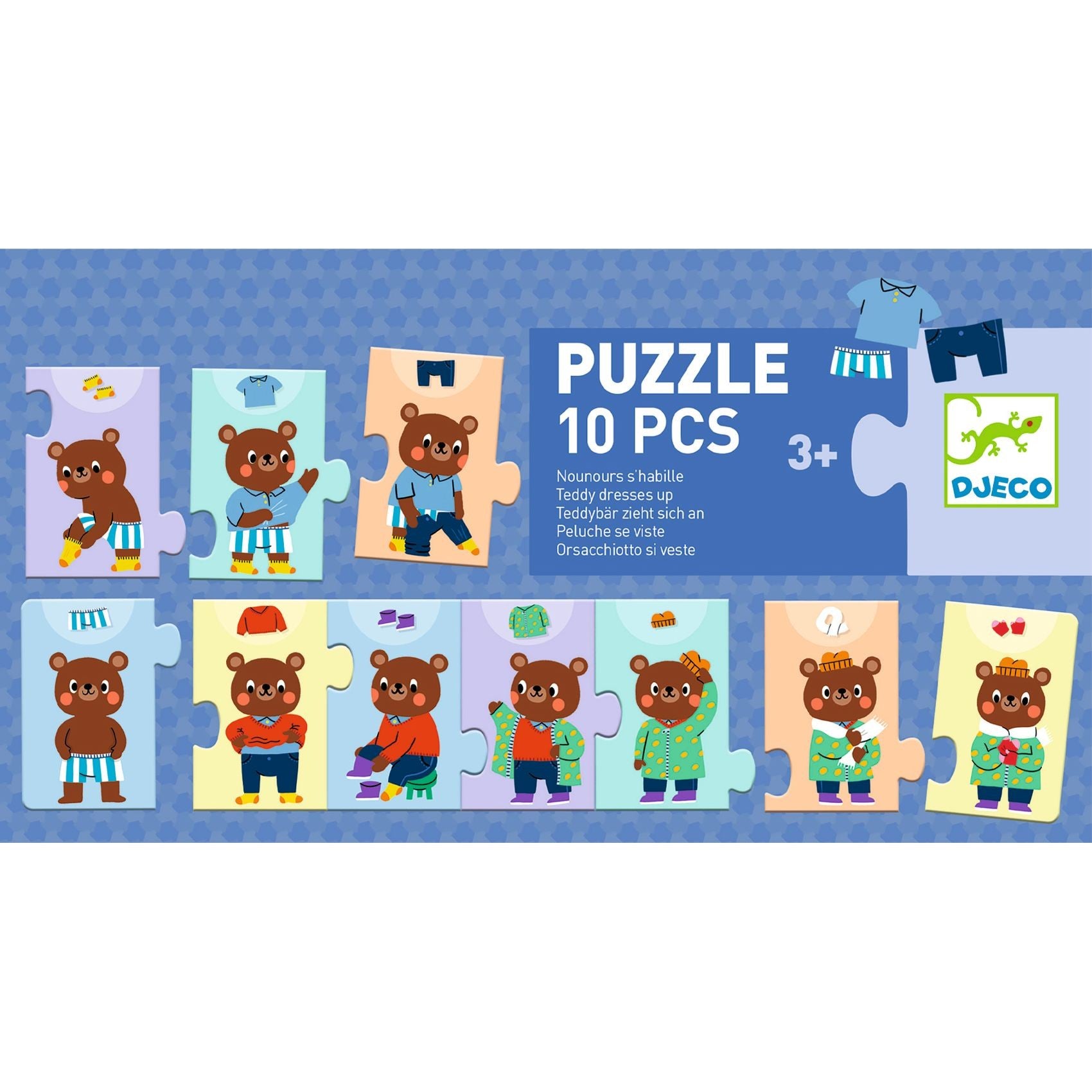 Djeco Teddy Dresses Up Puzzle Game
