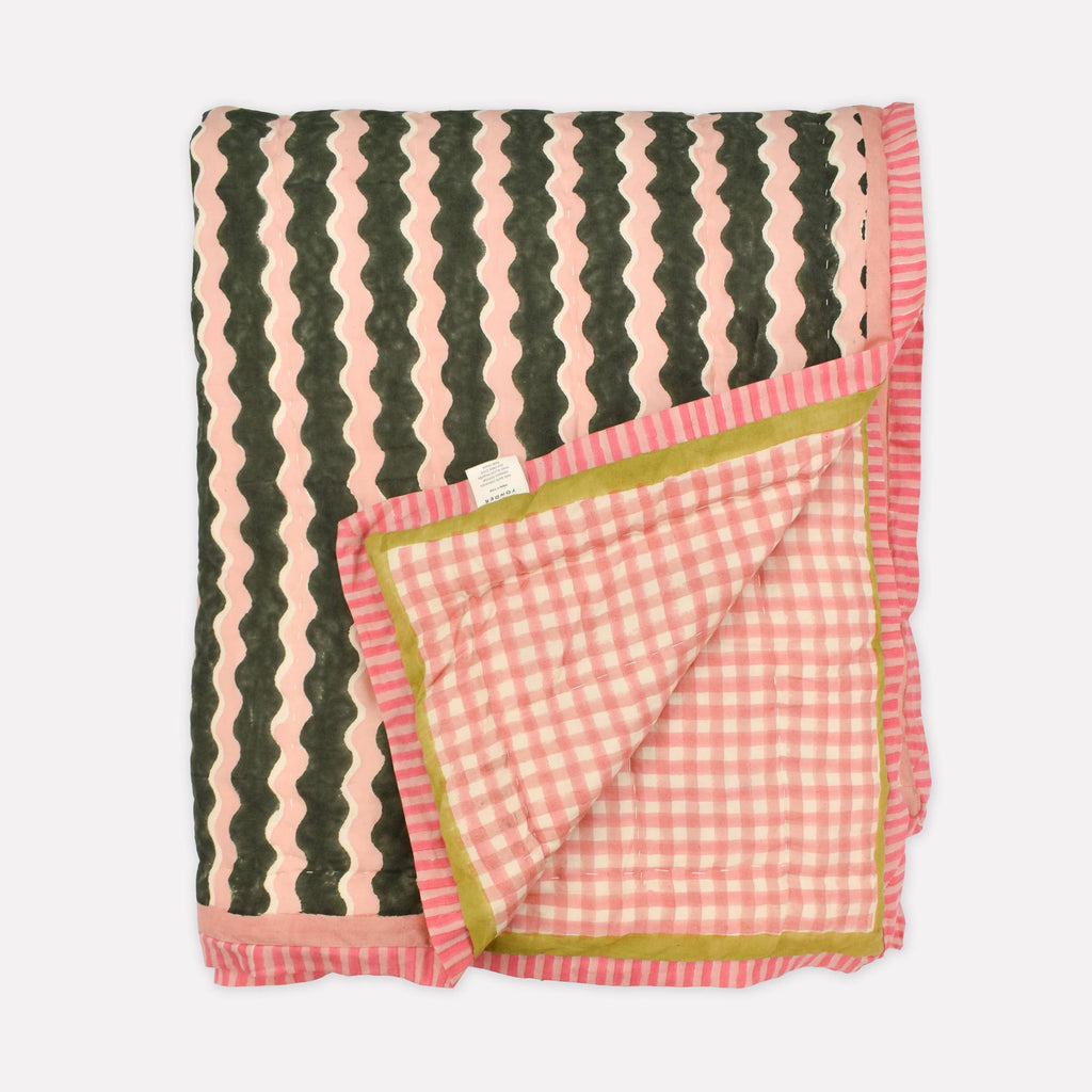 Organic Cotton Quilt | Whirly | Fern