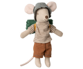 Maileg Hiker mouse, Big brother - Thin stripes