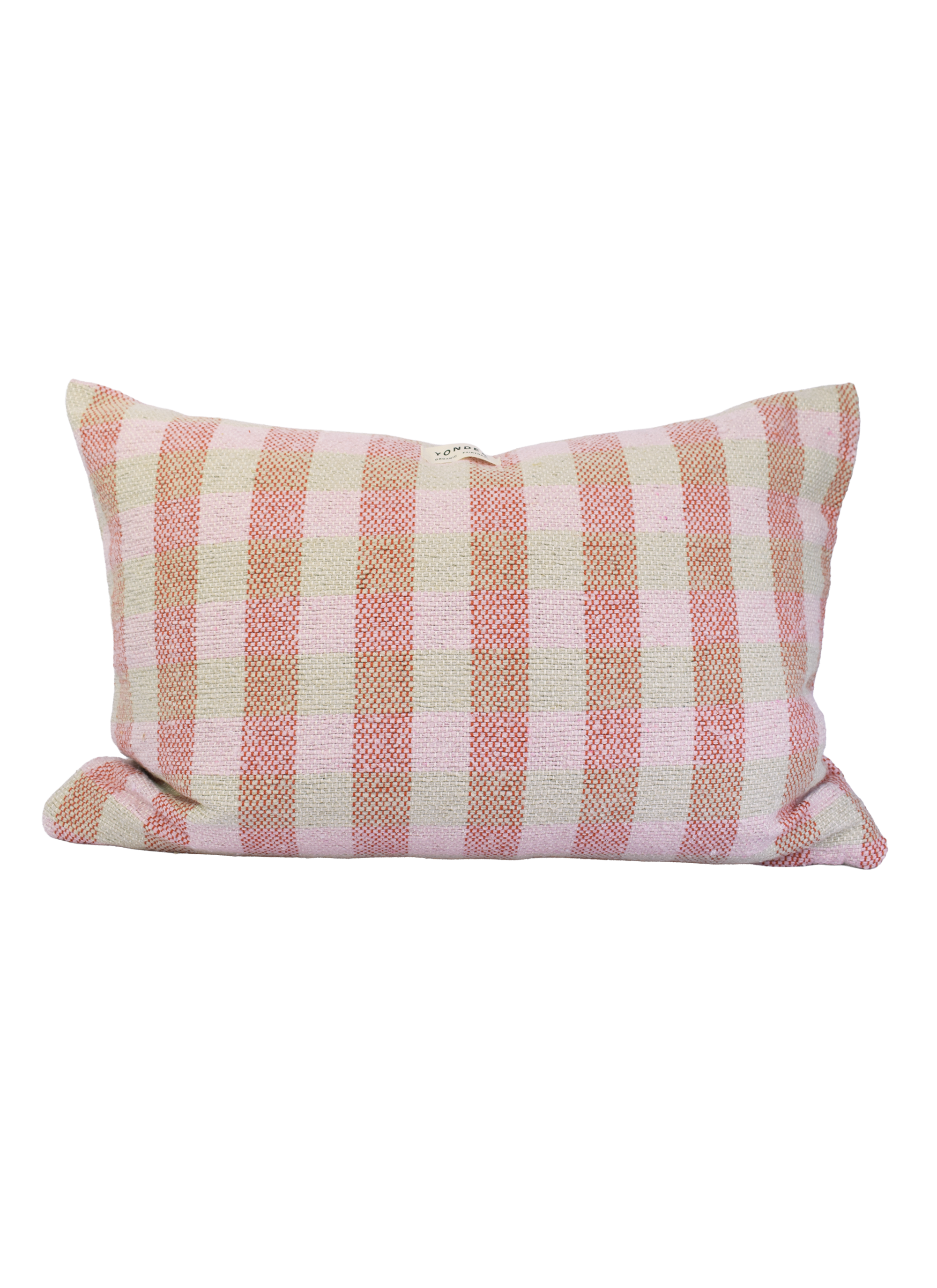 YONDER Hand Loomed Cushion | Putty & Rose
