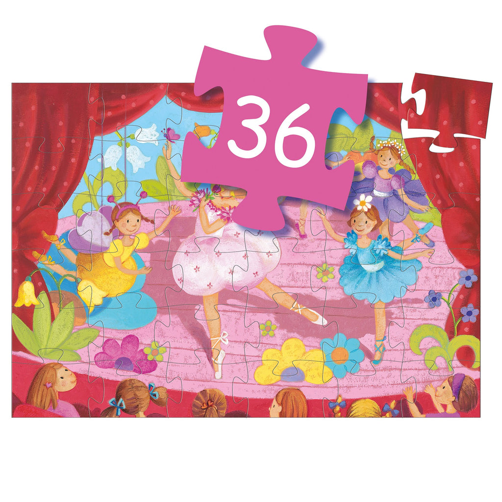 Djeco Silhouette 36 Pieces Puzzle - The Ballerina