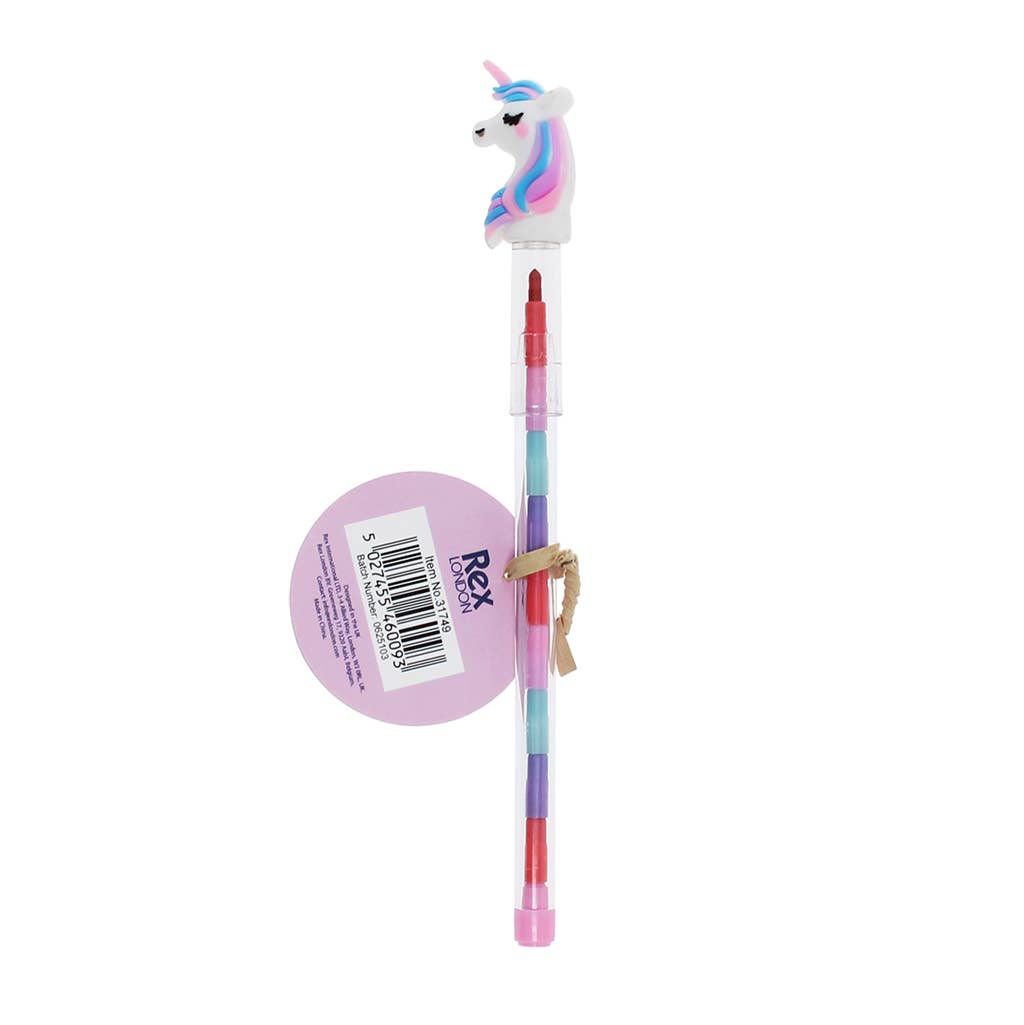 Stackable crayon pen - Unicorn