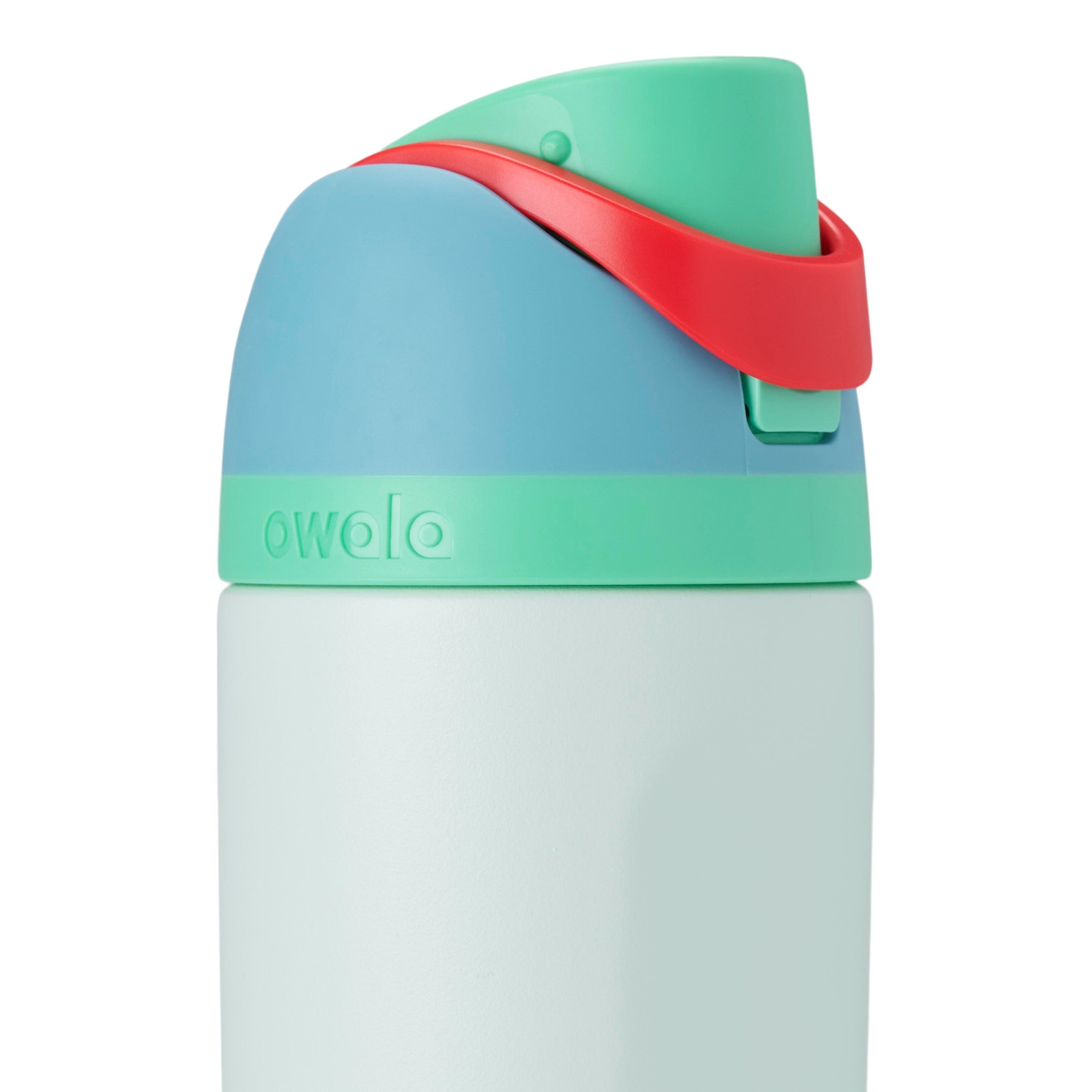 Owala Kids'FreeSip® 16oz Water Bottle Blue/Green Rainforest