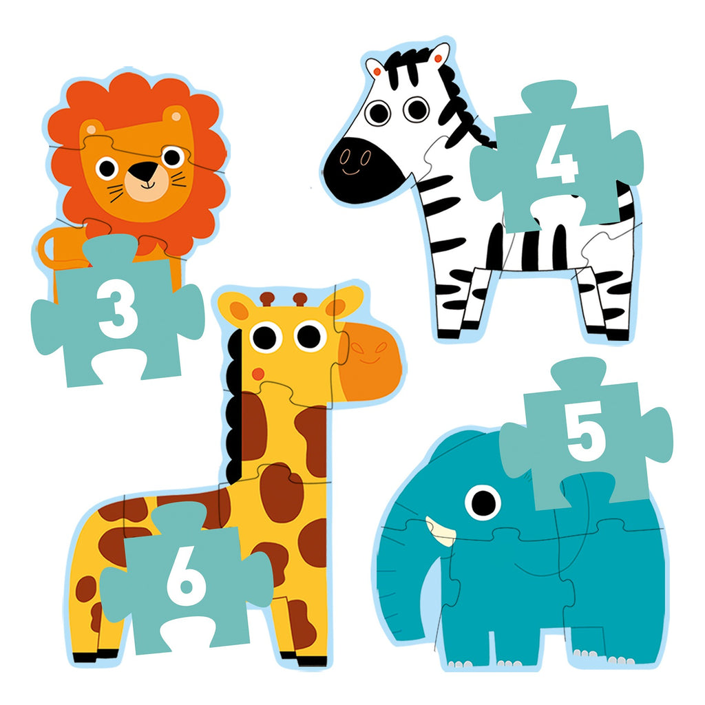 Djeco 4 Progressive Puzzles - In The Jungle