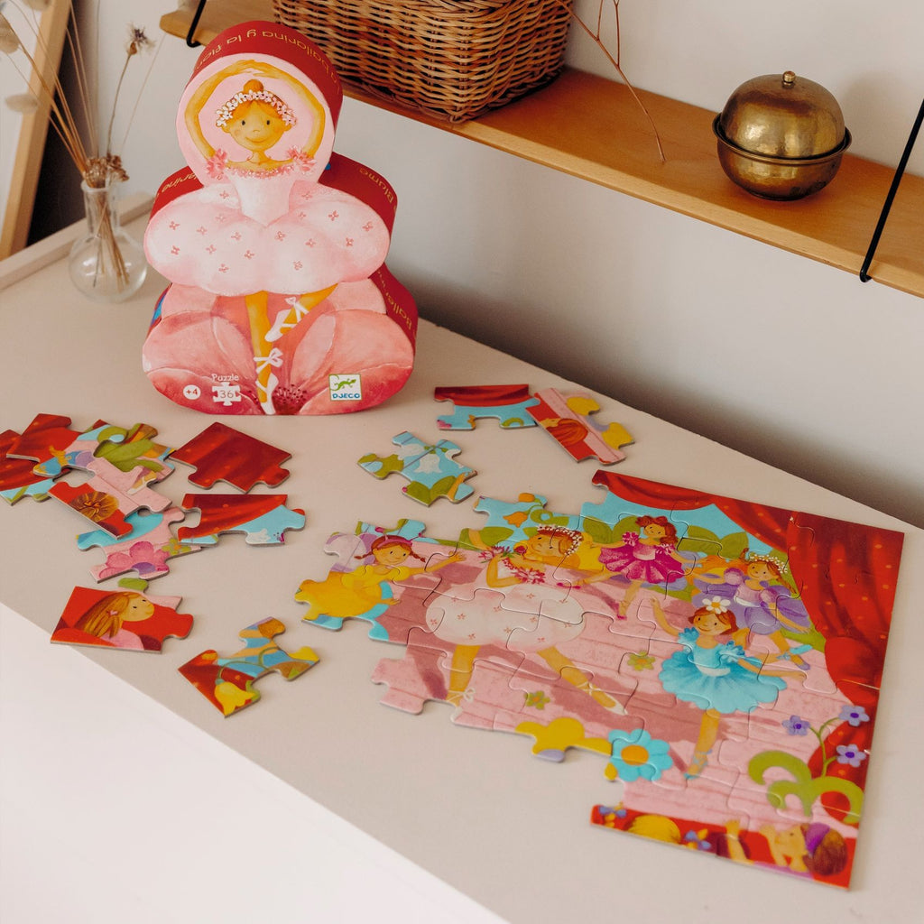 Djeco Silhouette 36 Pieces Puzzle - The Ballerina