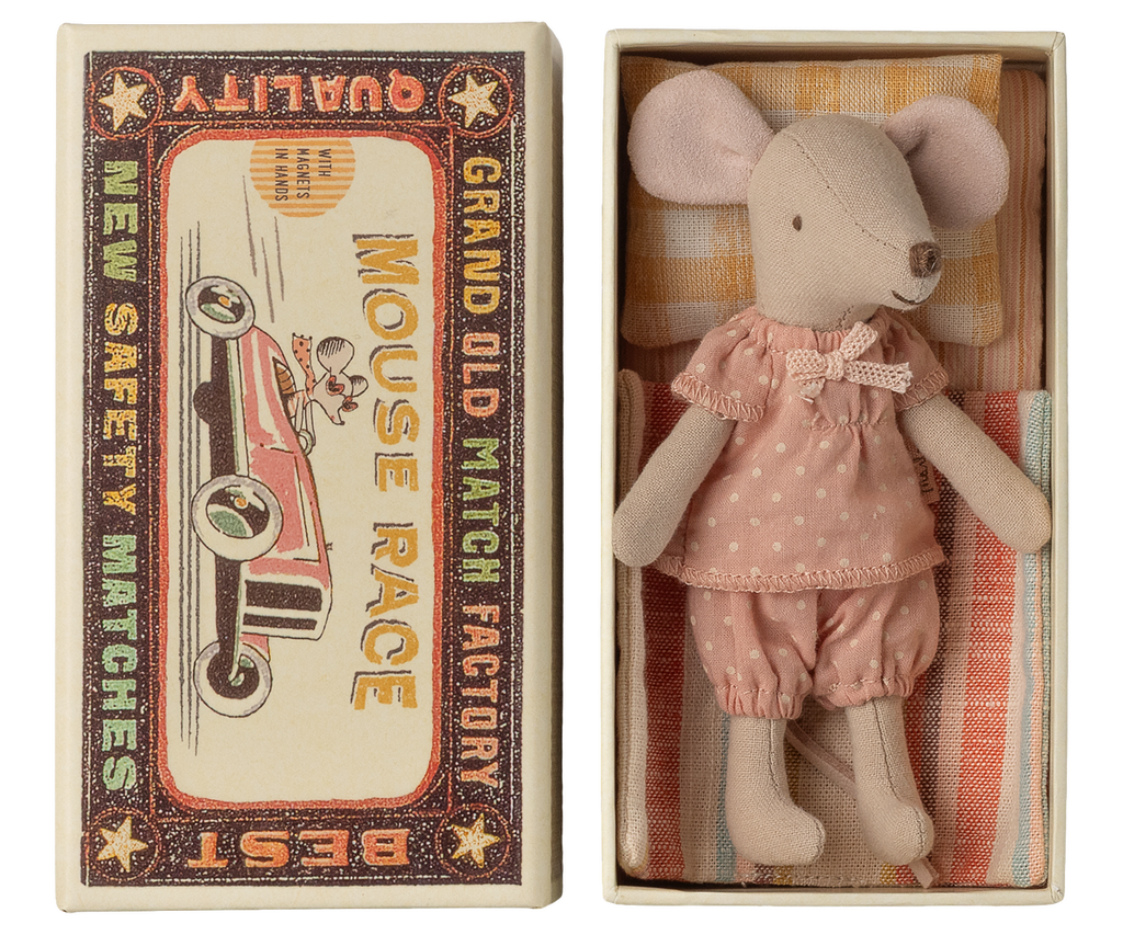 Maileg Big sister mouse in matchbox