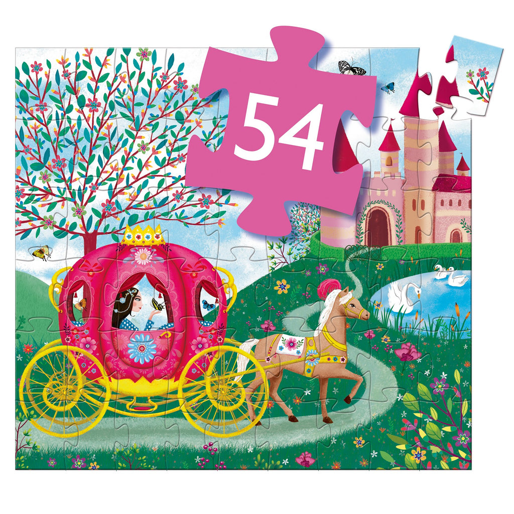 Djeco Silhouette 54 Pieces Puzzle - Elises Carriage