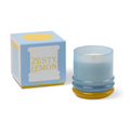 Paddywax Glass Candle Blue and Yellow - Zesty Lemon