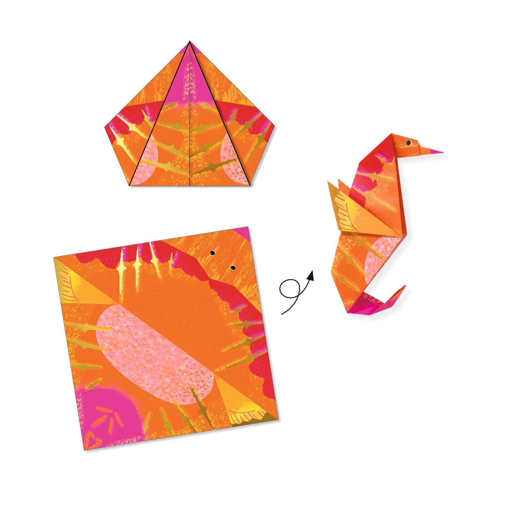 Djeco Origami Craft Set - Sea Creatures