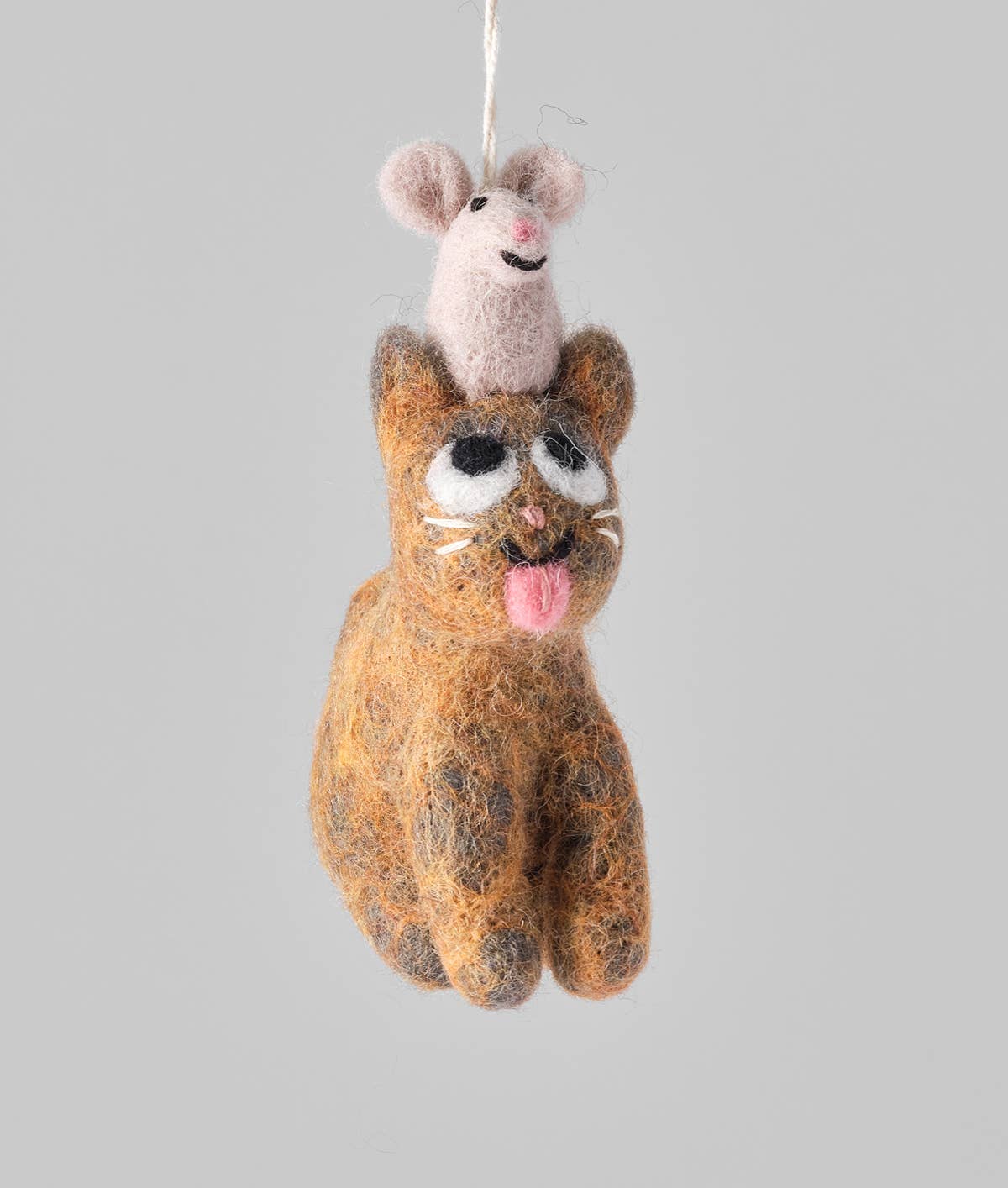 Clint, Cat Hanging Felt Ornament