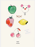 Paper collective - Fruits and friends 50x70