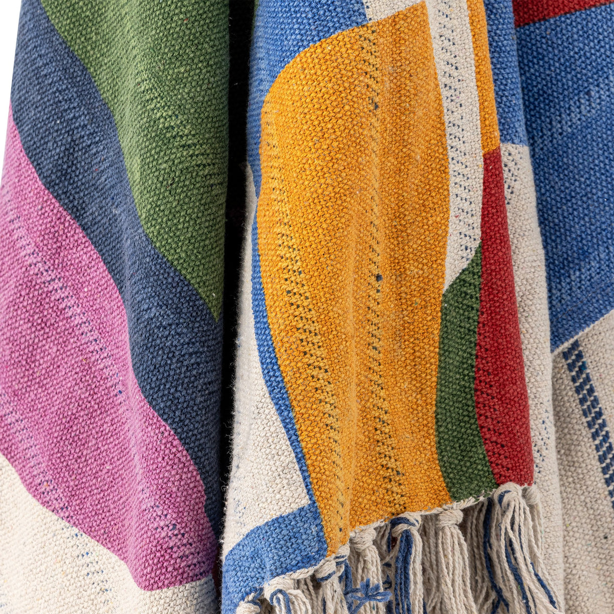 Bloomingville Artista Throw, Multi, Recycled Cotton