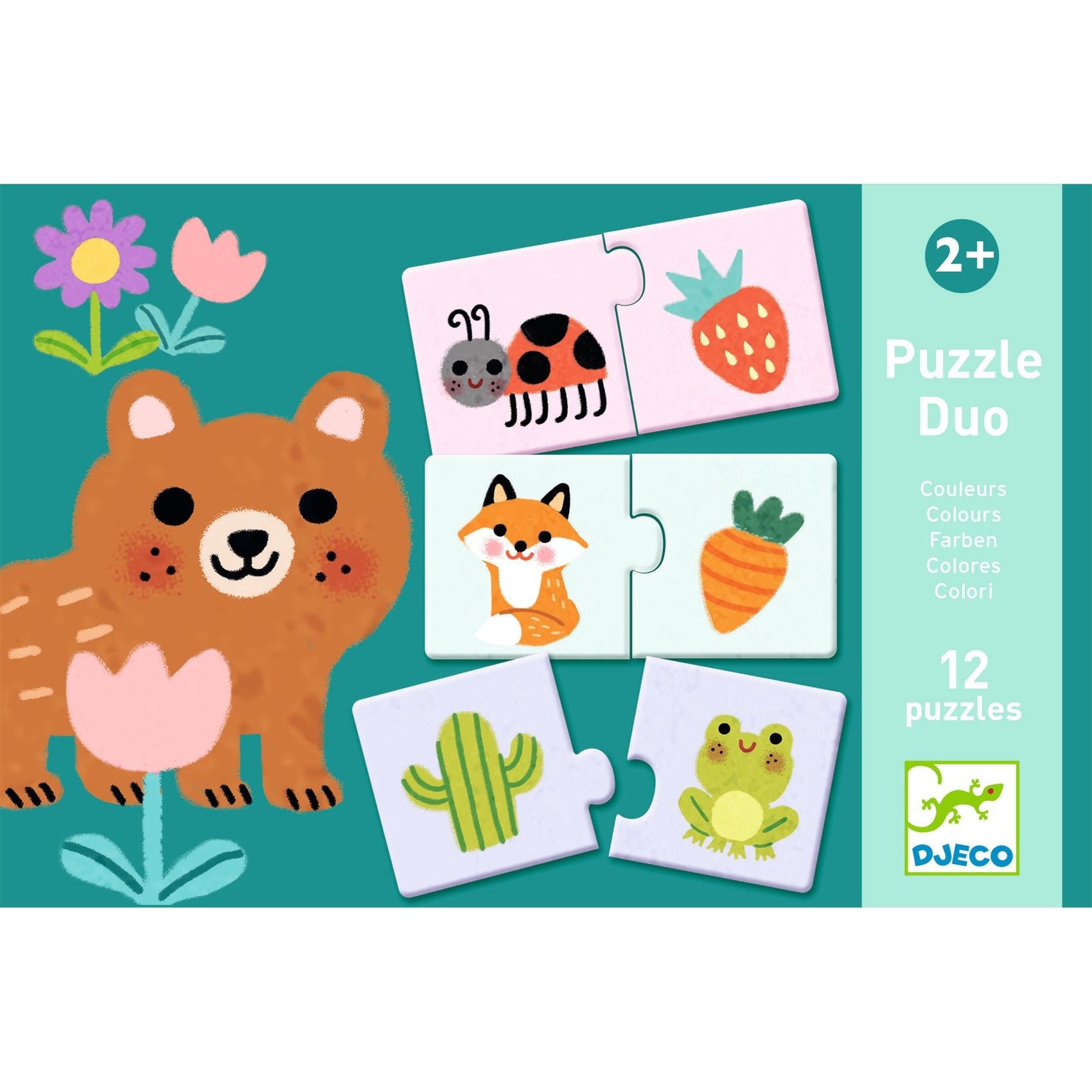 Djeco 12 Duo Puzzles - Colours