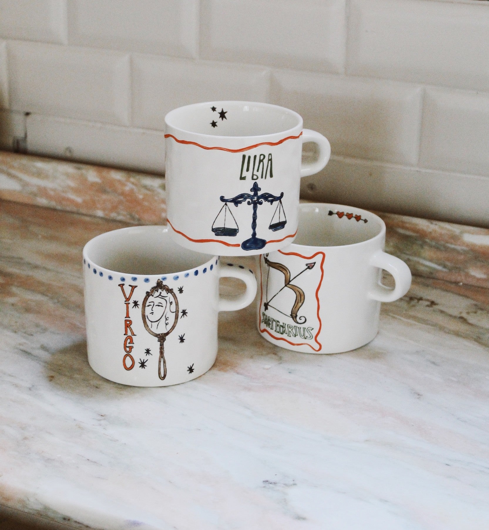 Anna+Nina Zodiac Mugs