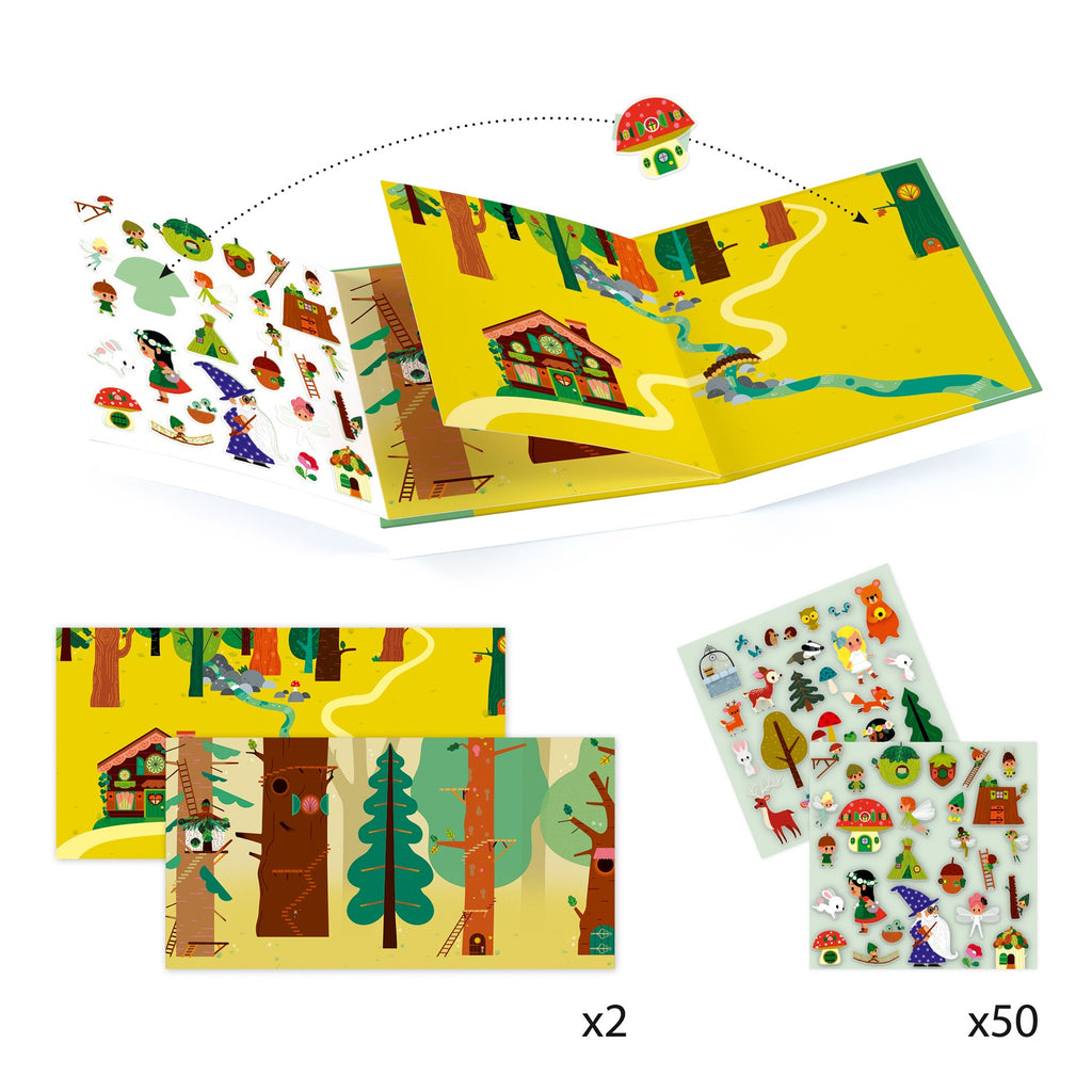 Djeco The Magical Forest Sticker Stories