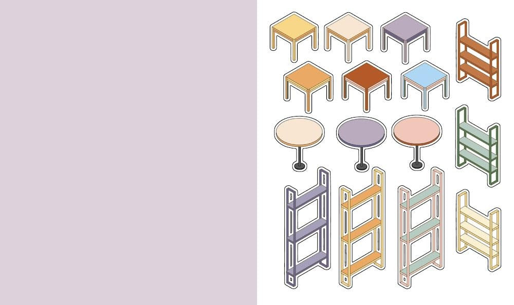 CUTE N COZY STICKER THERAPY: CONVENIENCE STORES (SKITTLEDOG)