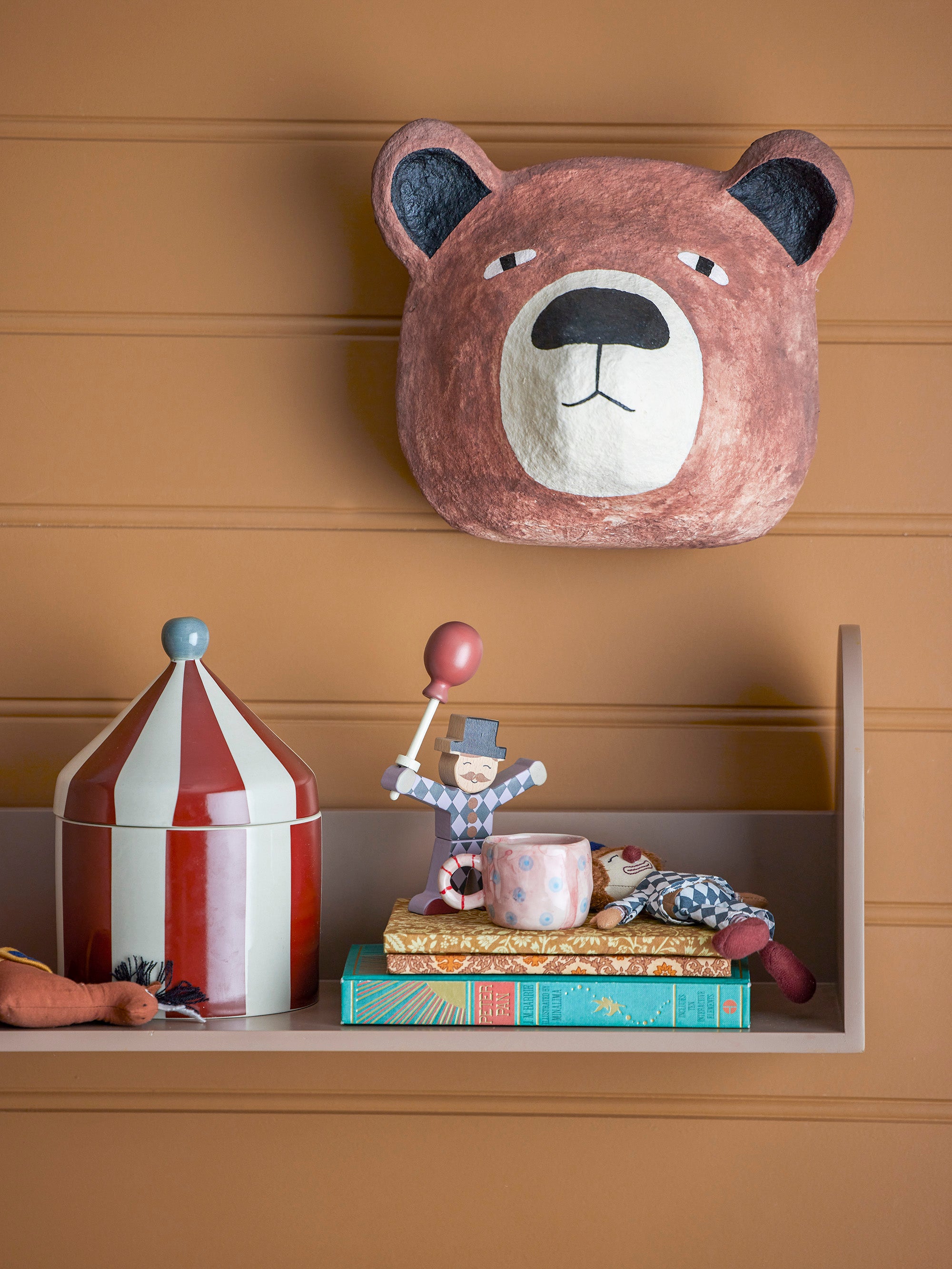 Teda Wall Decor, Brown, Paper Mache