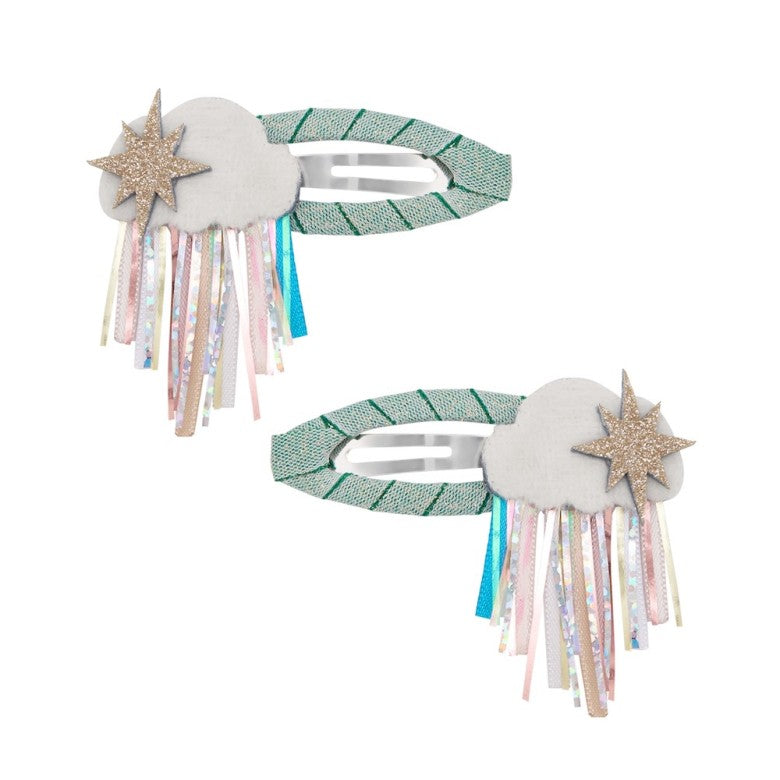 Mimi & Lula Rainy cloud hair clips