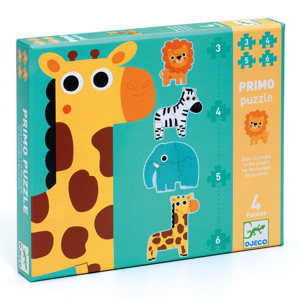 Djeco 4 Progressive Puzzles - In The Jungle