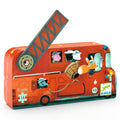 Djeco Silhouette 16 Piece Puzzle - The Fire Truck