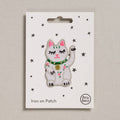 Lucky Cat Iron-On Embroidered Patch