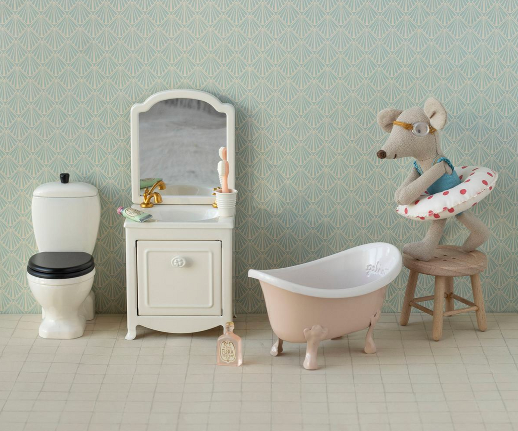 Maileg Bathtub, Mouse - Rose