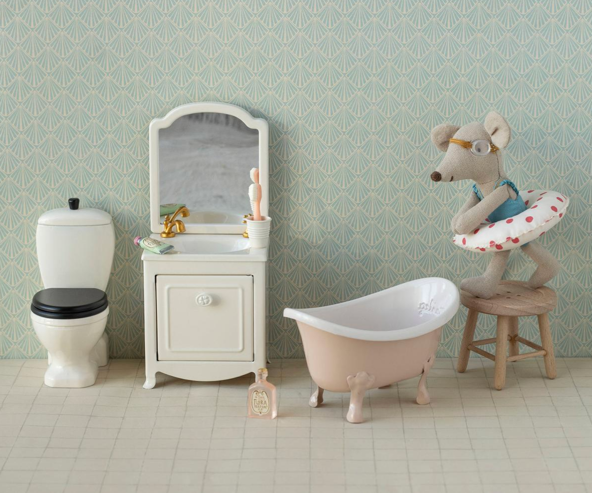 Maileg Bathtub, Mouse - Rose
