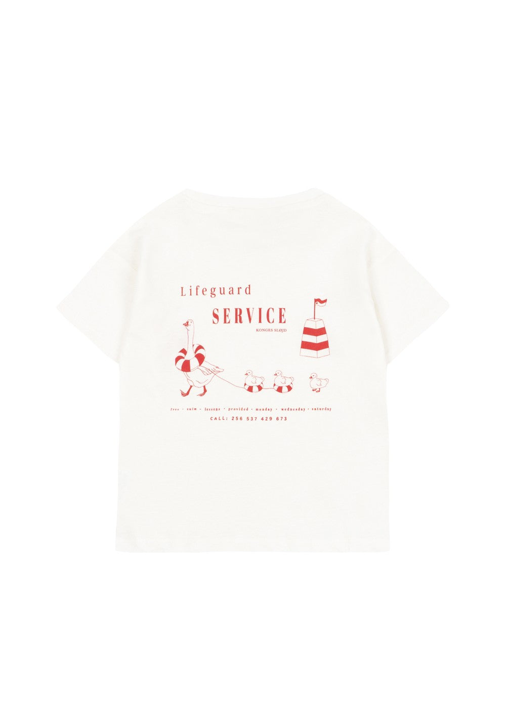 Konges Sløjd Era Tee - Off White/Lifeguard