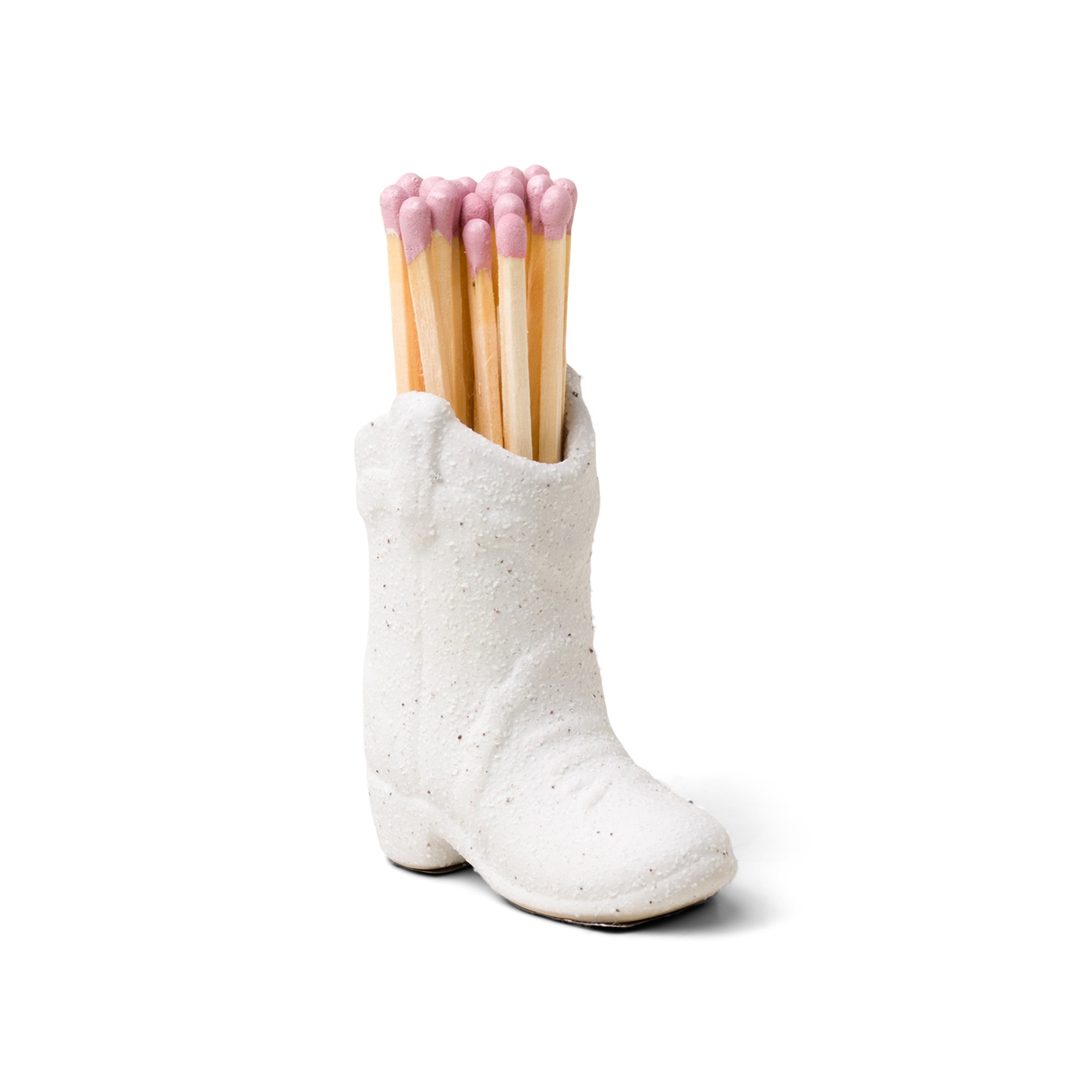 Paddywax Nashville Ceramic Boot Match Holder (25 Pcs) - White