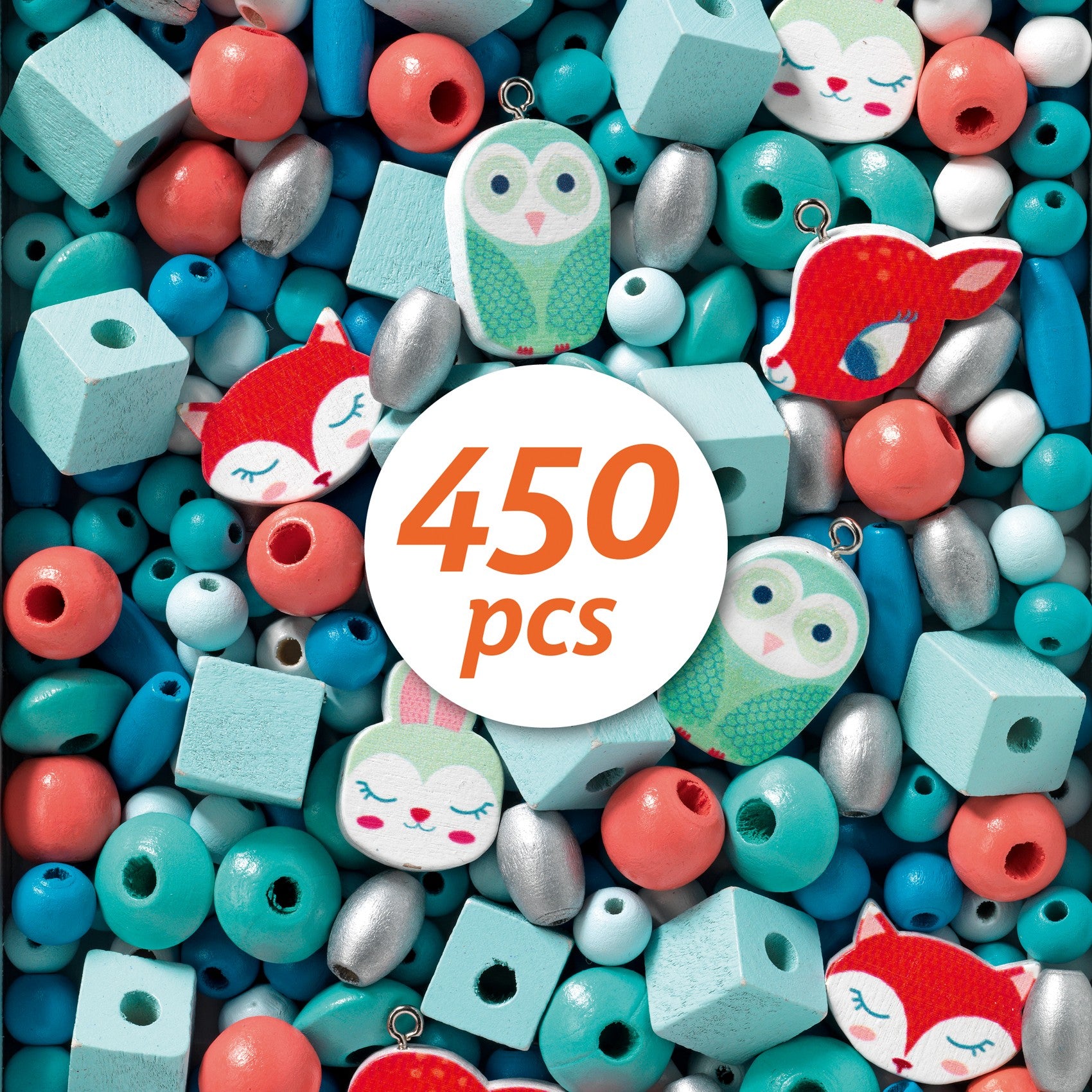 Djeco Wooden Beads - Small Animals