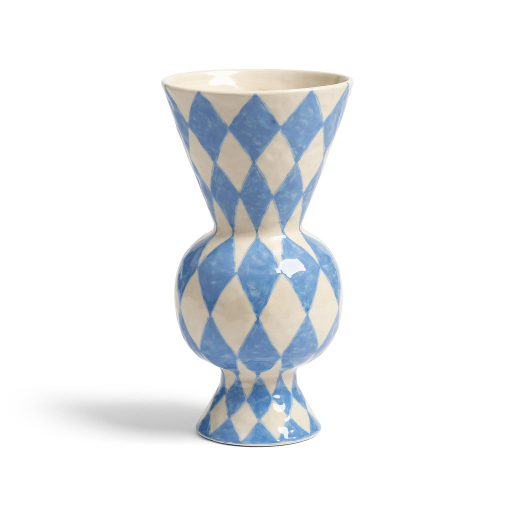 &Klevering Vase Rhombic Blue