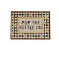Pop The Kettle On Checkerboard Art Print