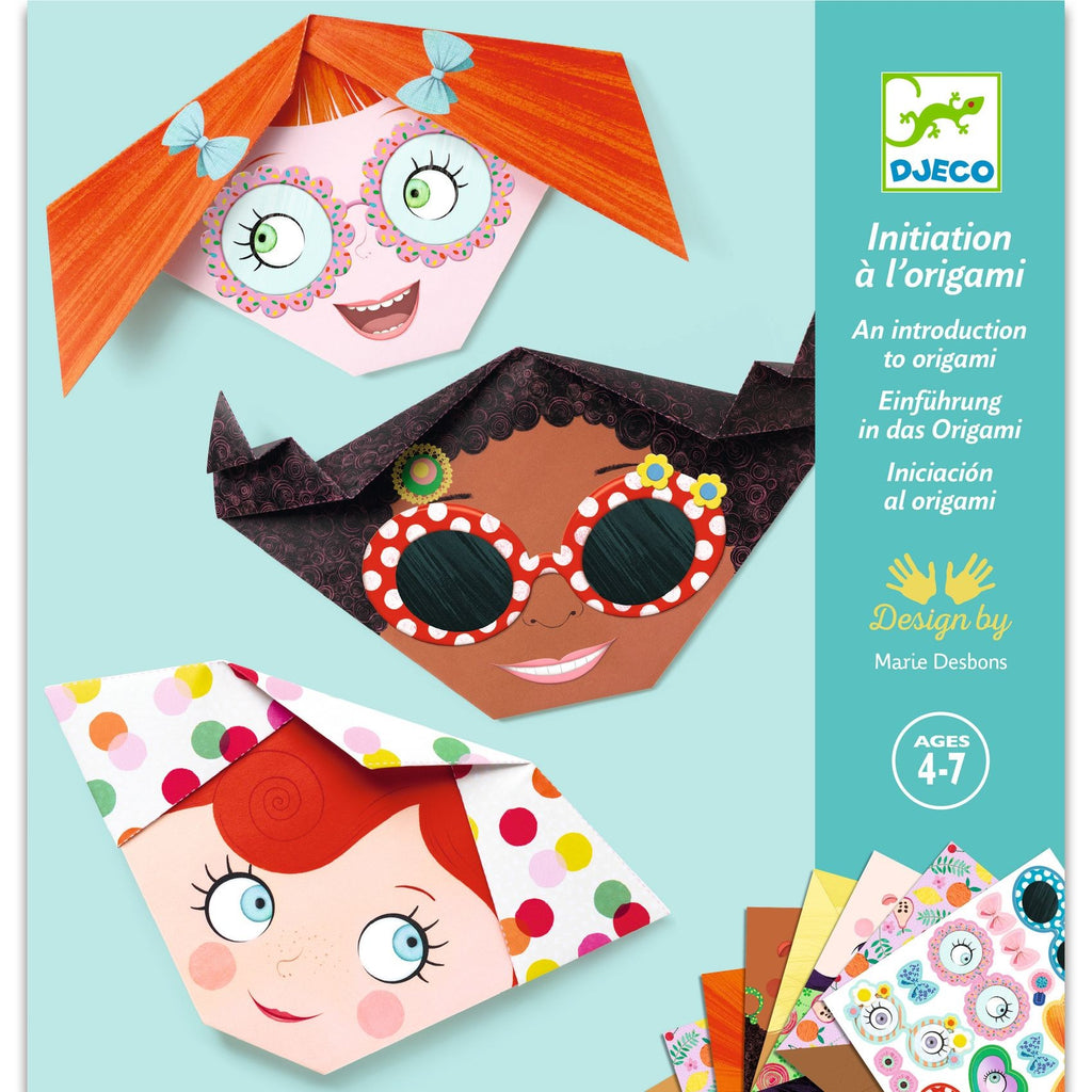 Djeco Origami Craft Set - Pretty Faces