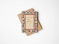 Jingle Bells (jingle all the way) Checkerboard Foil card