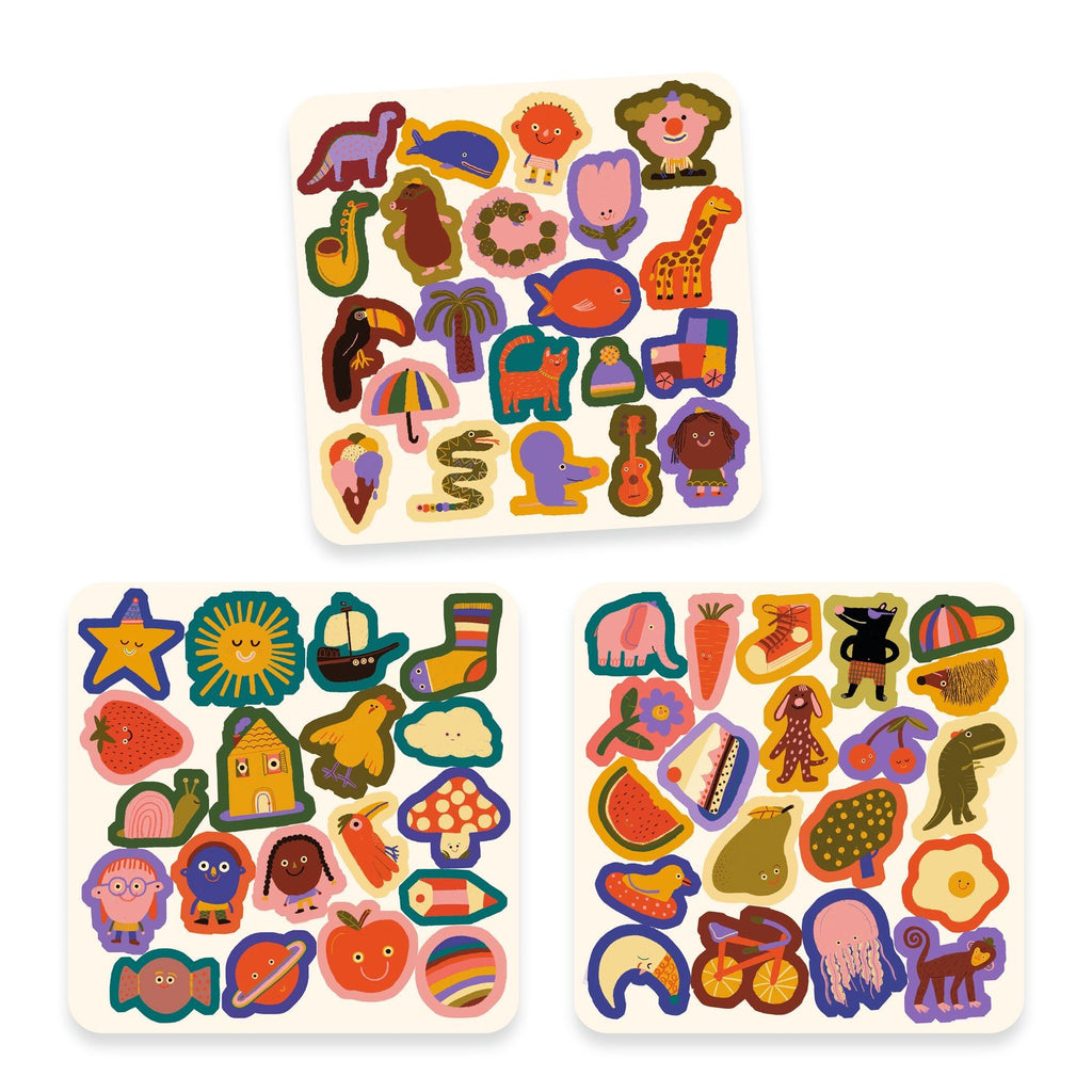 Djeco Felt Stickers - The Silly Ones!
