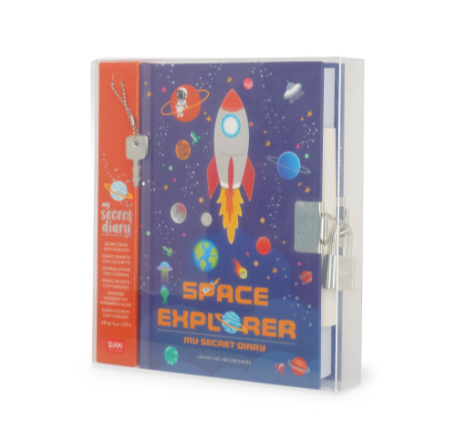 Legami My Secret Diary - Secret Diary With Padlock - Space