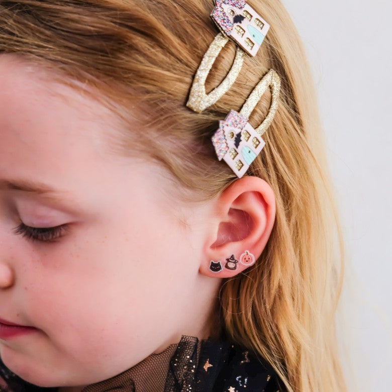Mimi & Lula Haunted House Stick On Earrings