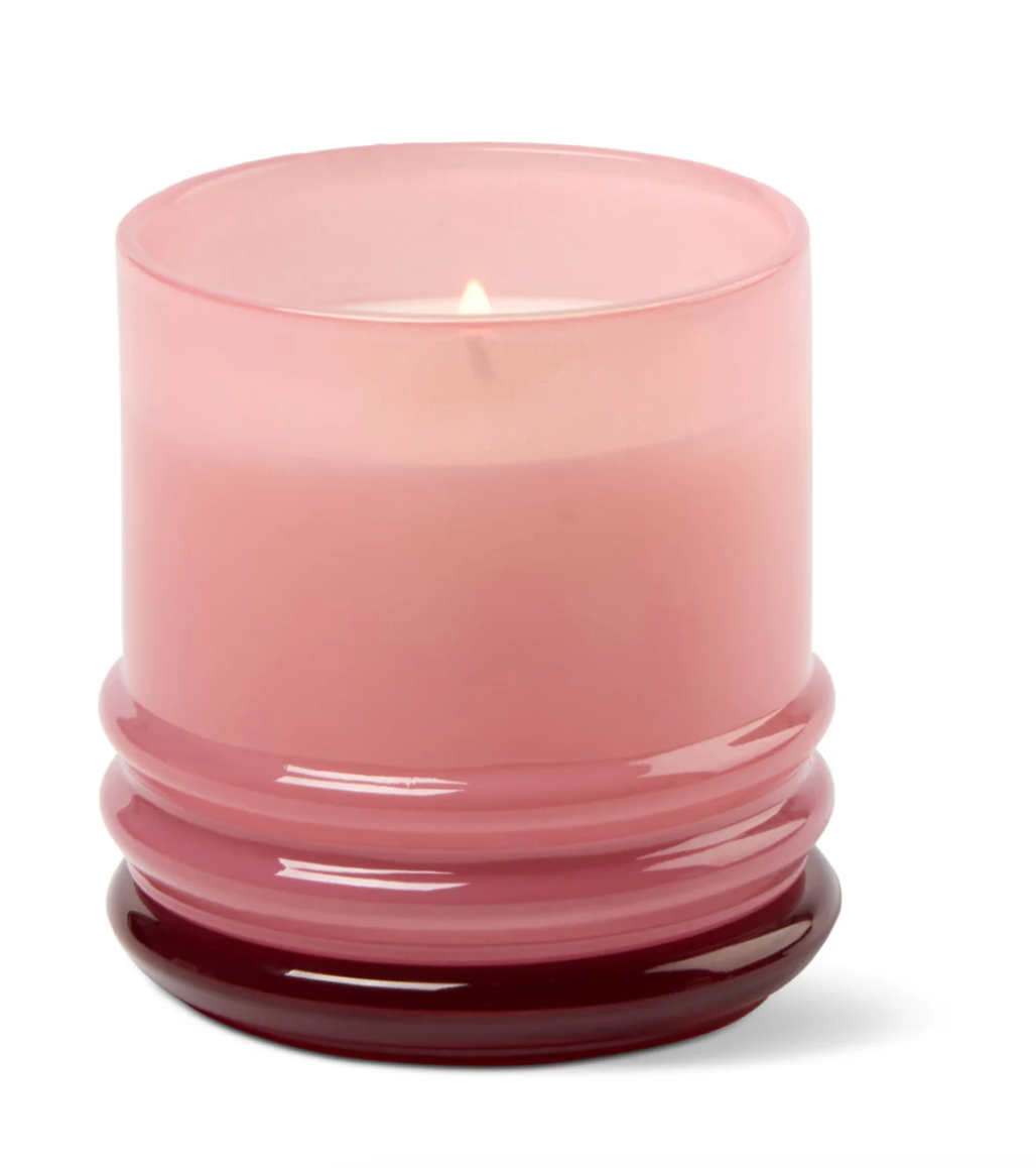 Paddywax Glass Candle Pink and Red - Saffron Rose