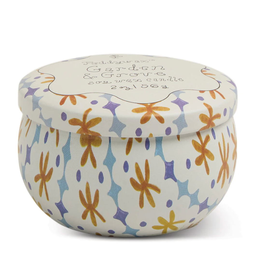 Paddywax Printed Tin Candle - Garden & Grove