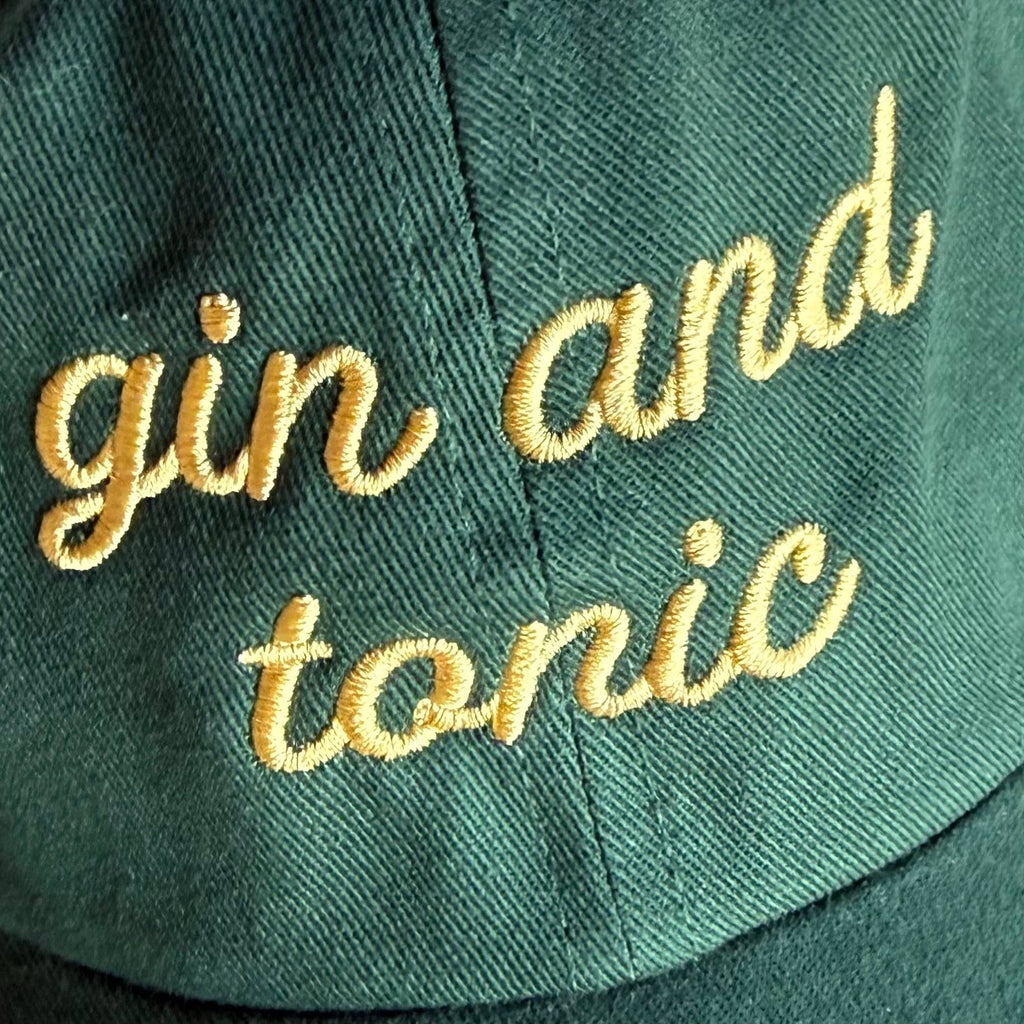 Gin and Tonic Baseball Cap Dad Hat summer Bar theme