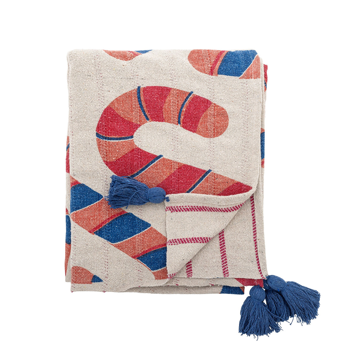 Bloomingville Candice Throw, Multi, Mixed Fibers