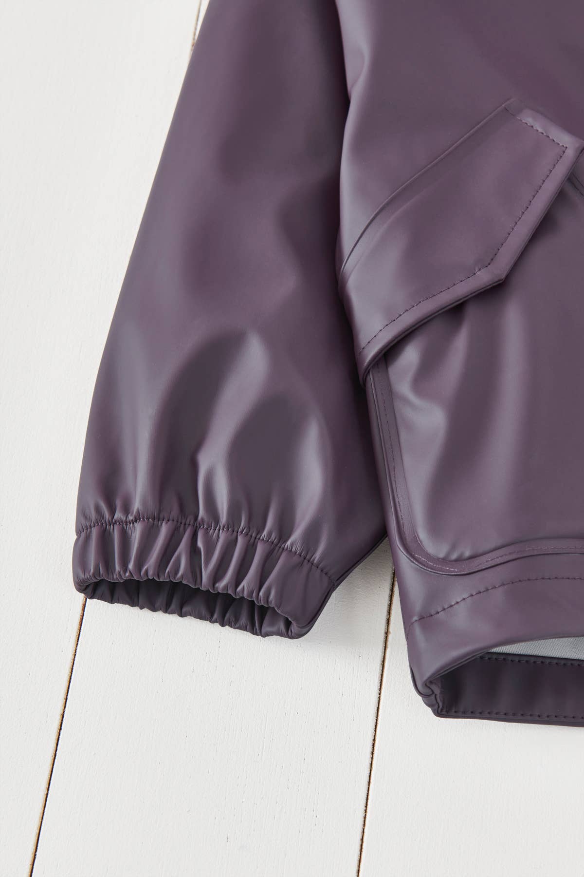 Grass & Air Amethyst Purple Kids Rain Jacket