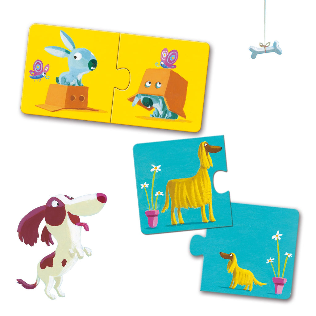 Djeco 12 Duo Puzzles - Opposites