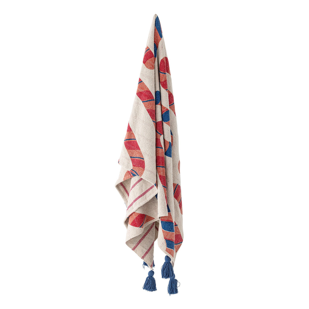 Bloomingville Candice Throw, Multi, Mixed Fibers
