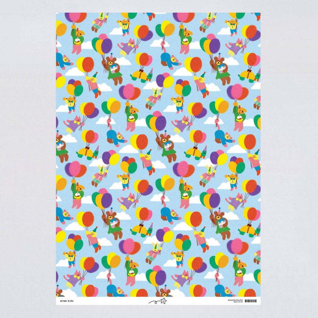 Balloon Birthday Gift Wrap