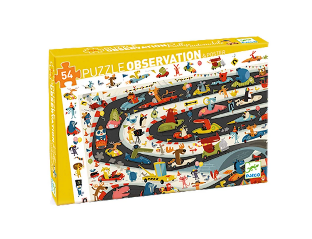 Djeco Puzzle Observation - Car Rally