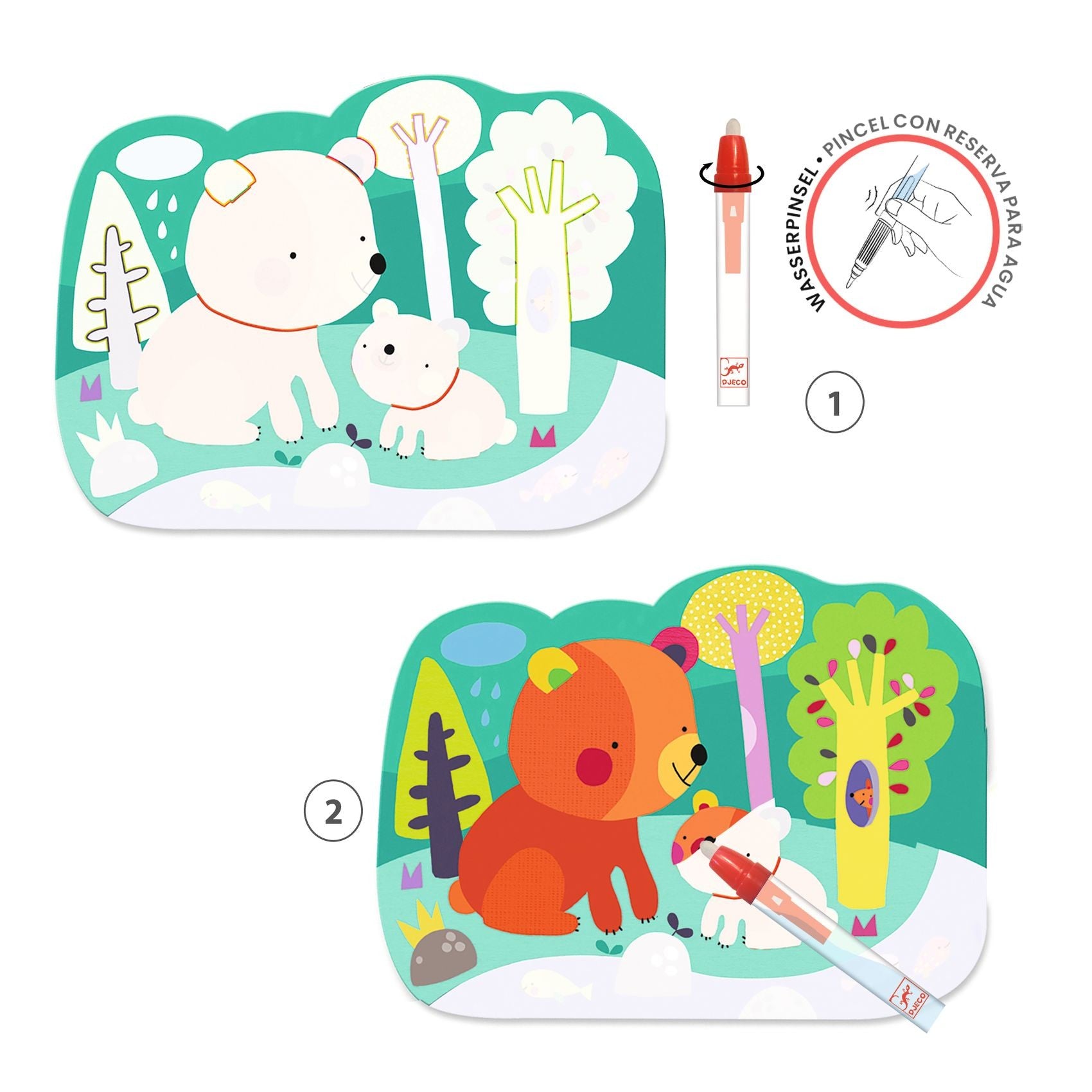 Djeco Magic Colouring Set - Hidden In The Woods