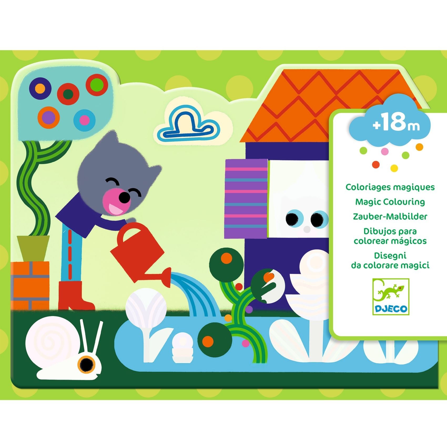 Djeco Magic Colouring Set - Hidden In The Garden