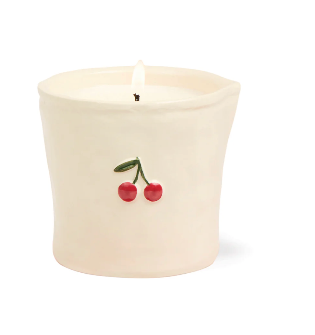 Paddywax Embossed Ceramic Candle - Smoked Cherry