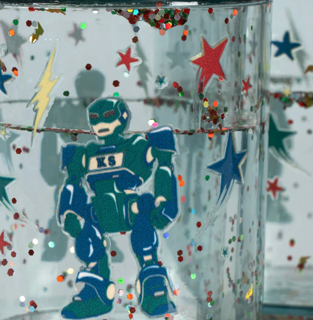 Konges Sløjd 2 Pack Glitter Cups - Hero Robot
